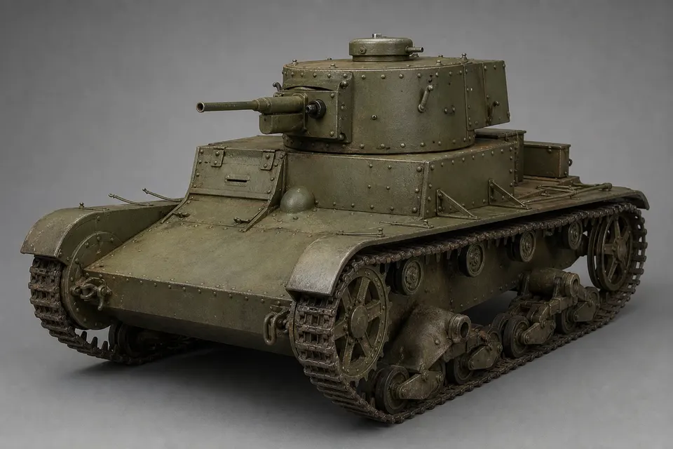 7TP 轻型坦克 · 正面