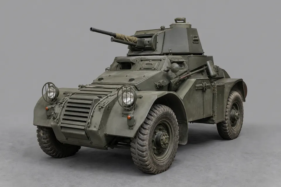AEC 装甲车 · 正面