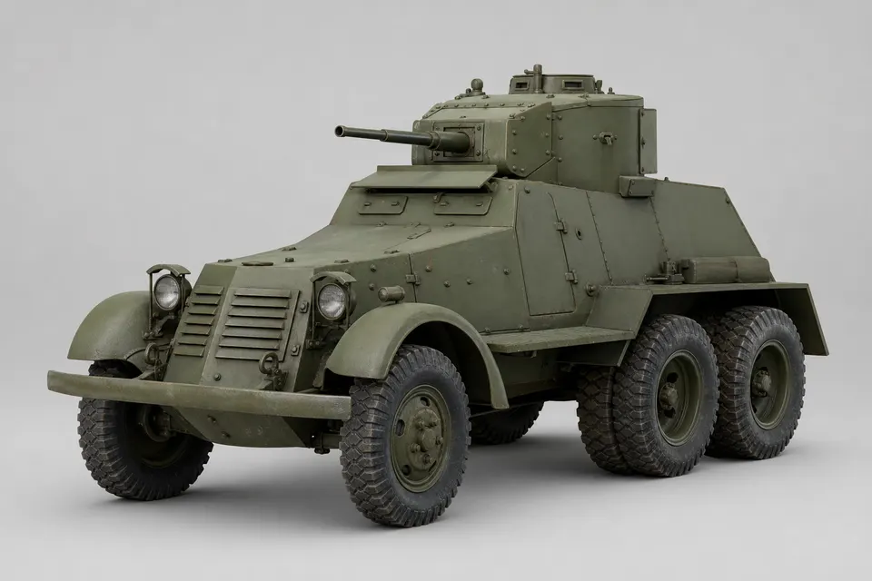 BA-10 装甲车 · 正面