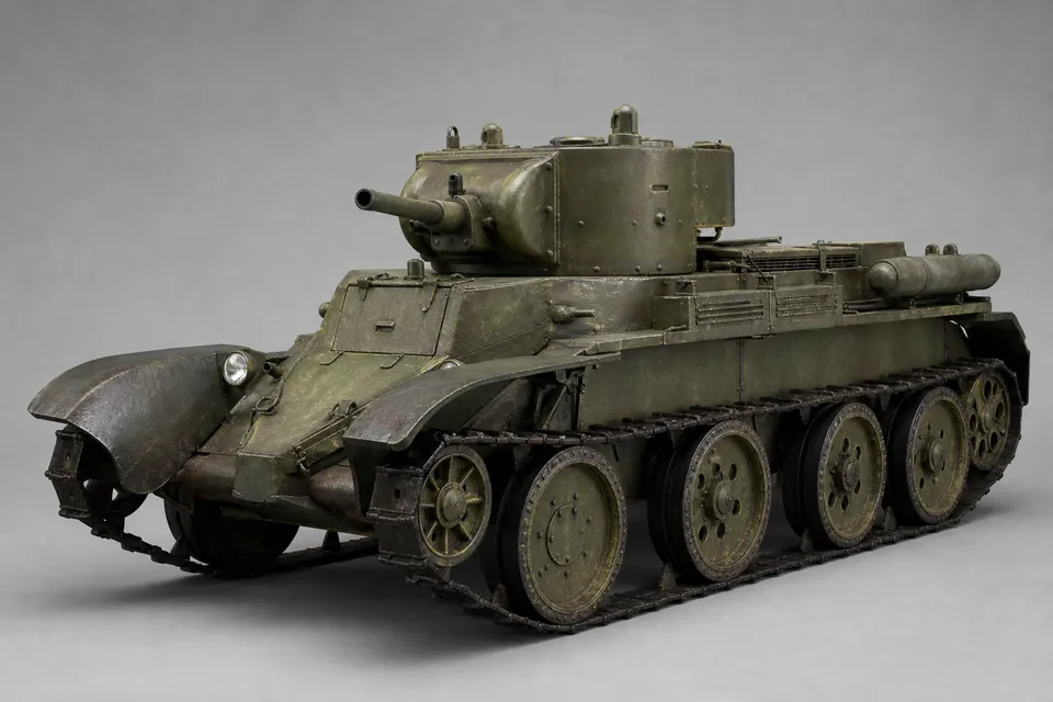 BT-7 快速坦克 · 正面