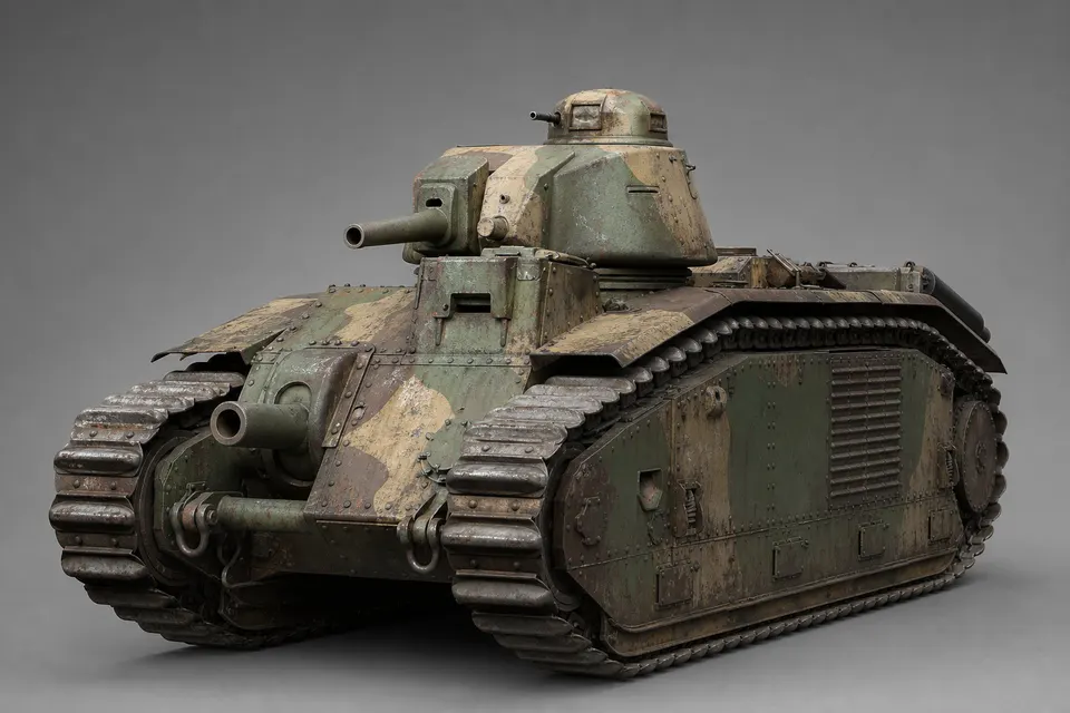 B1 bis 重型坦克 · 正面