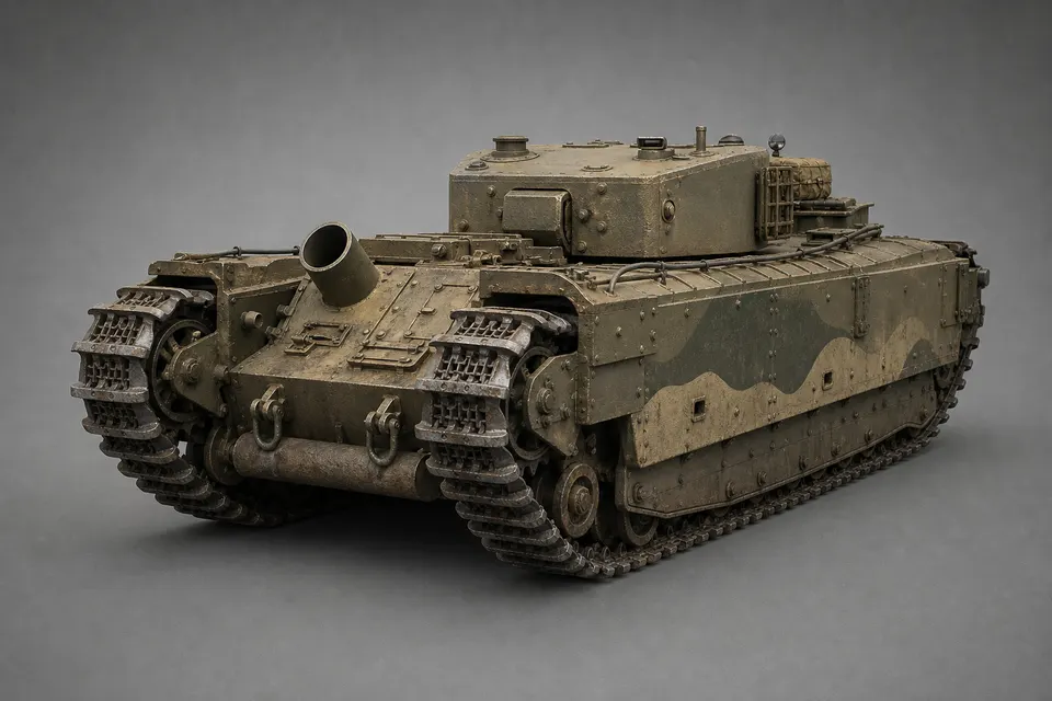 丘吉尔 AVRE 工兵坦克 · 正面