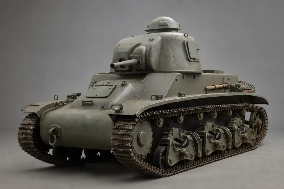 FCM 36 轻型坦克 · 正面
