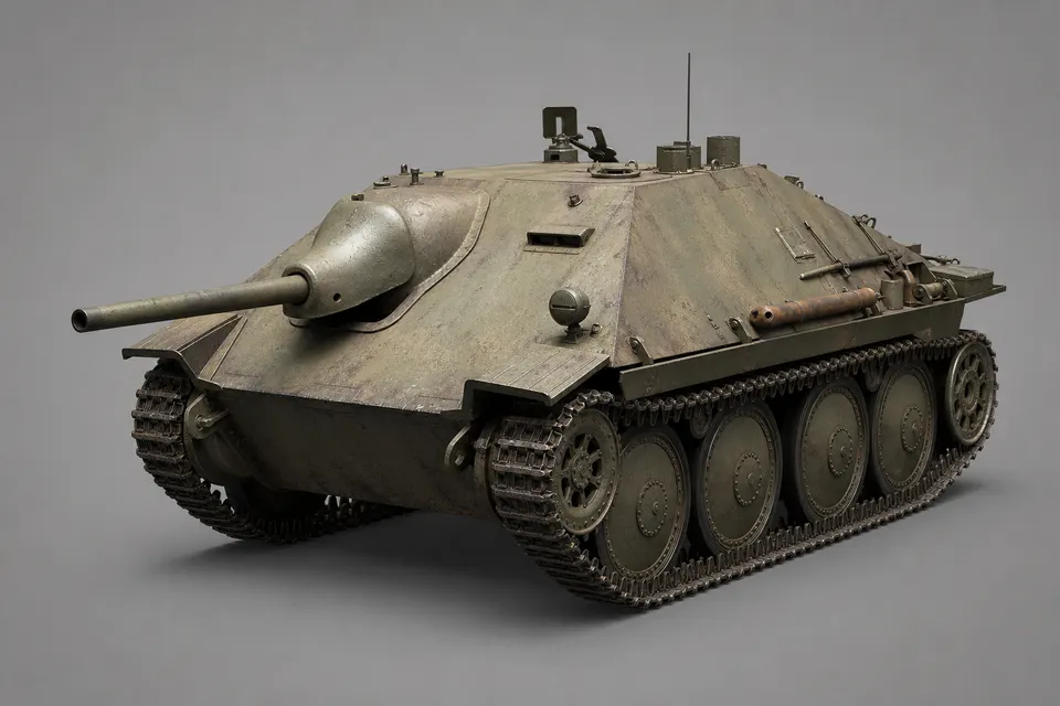 38(t) Hetzer 坦克歼击车 · 正面
