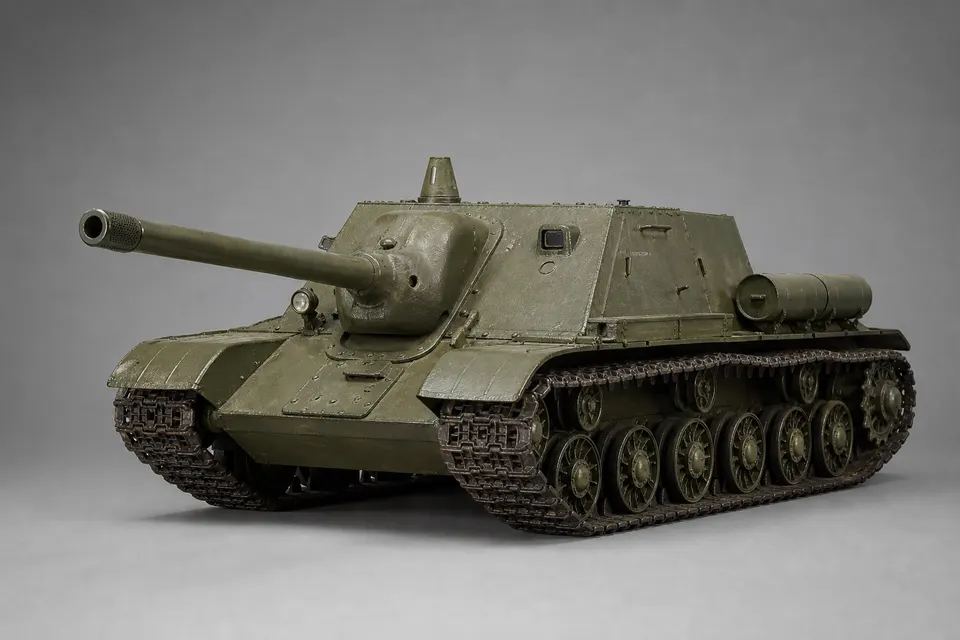 ISU-122S 重型突击炮 · 正面