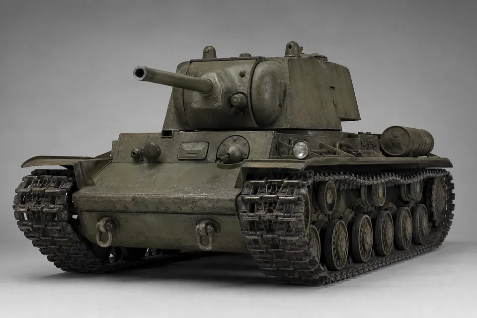 KV-1S 重型坦克 · 正面