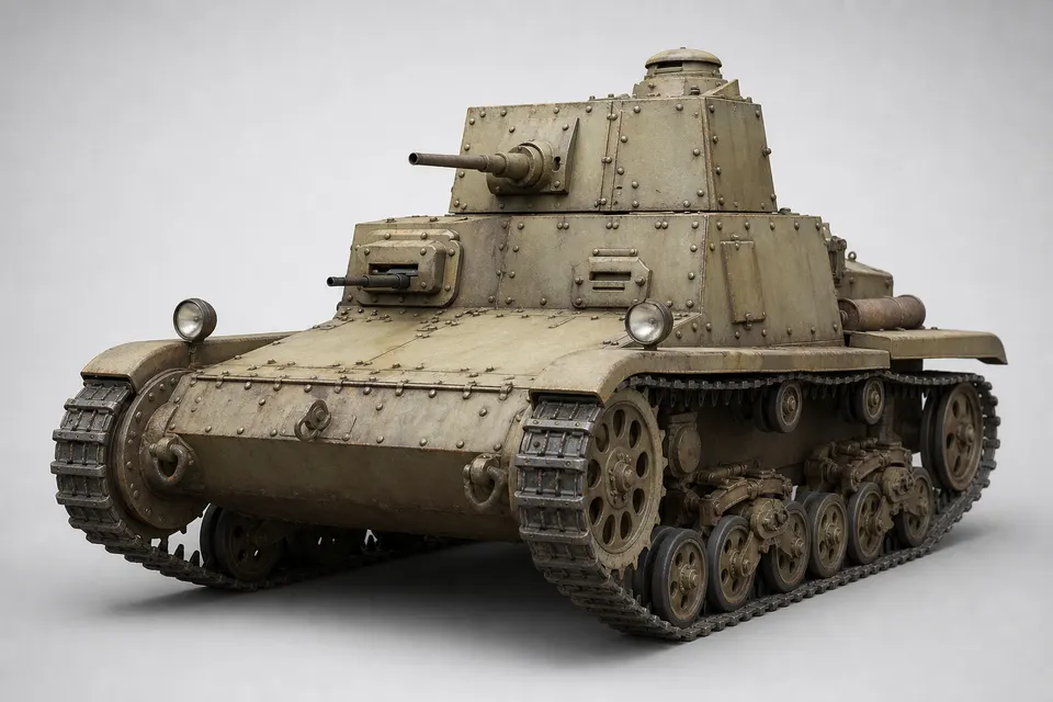 L6/40 轻型坦克 · 正面