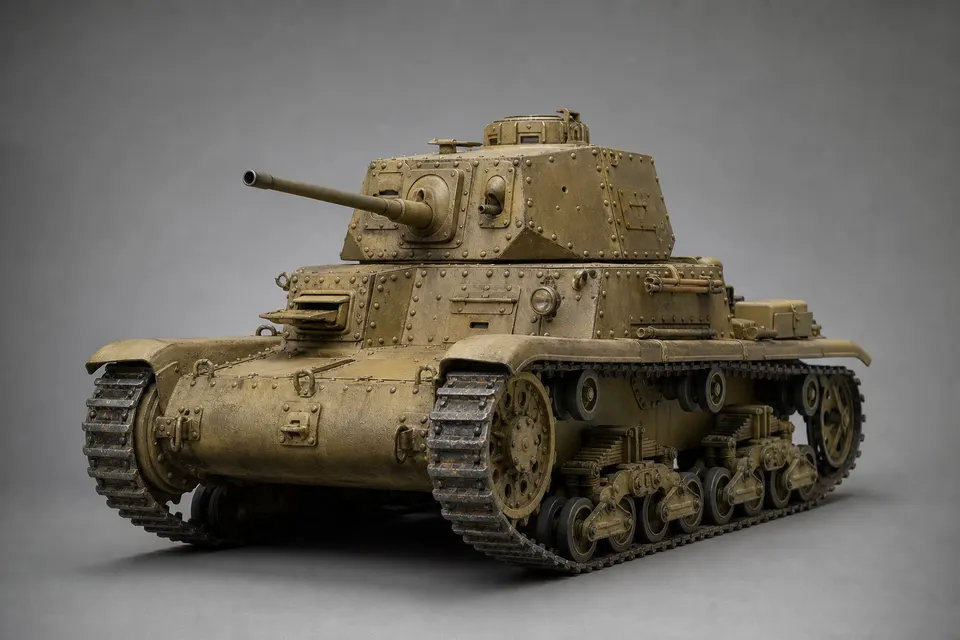 M14/41 中型坦克 · 正面