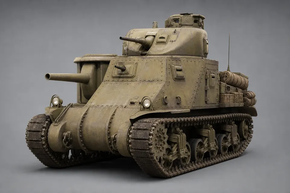 M3「格兰特」中型坦克 · 正面