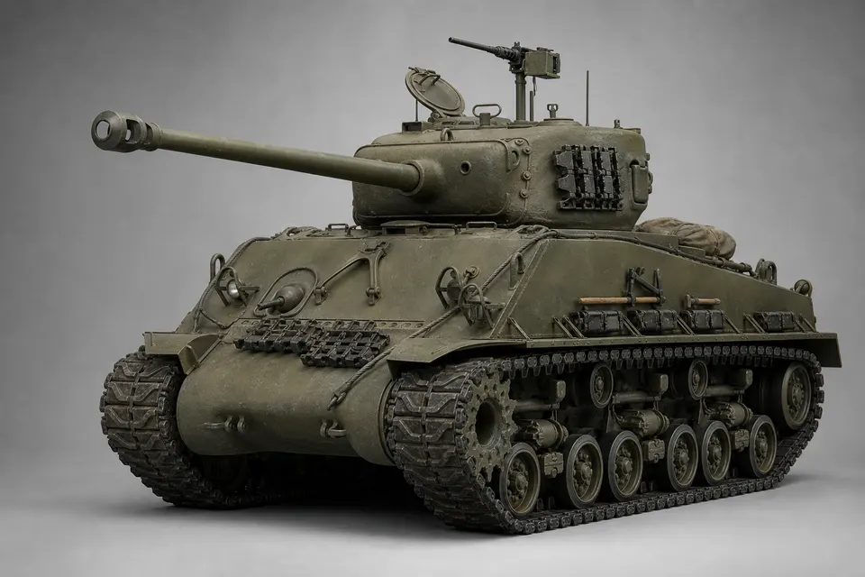 M4A3E8「易八」谢尔曼 · 正面