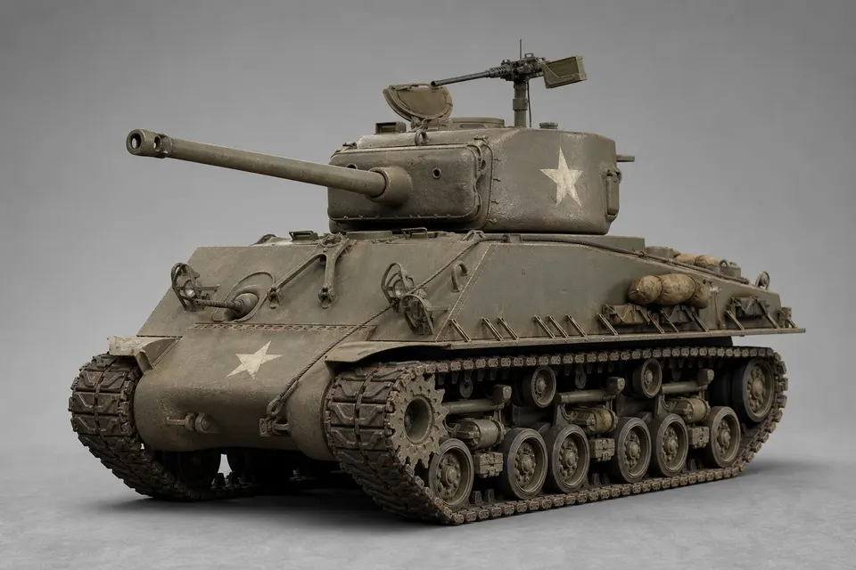 M4A3E8 谢尔曼（易八） · 正面