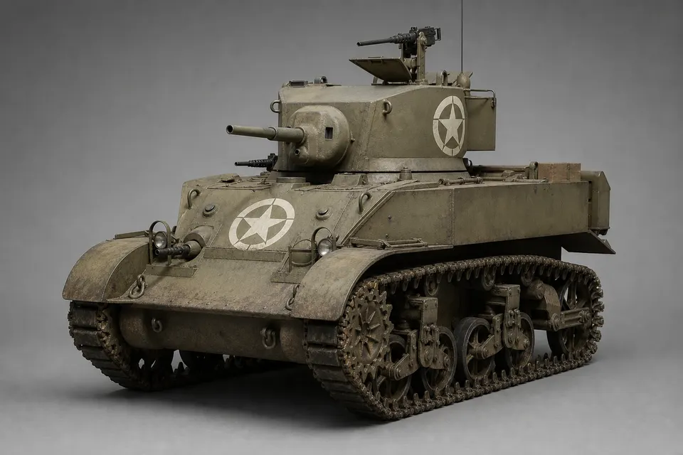 M5 斯图尔特轻型坦克 · 正面