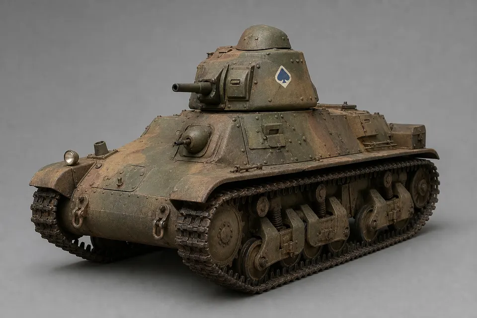 雷诺 R35 轻型坦克 · 正面