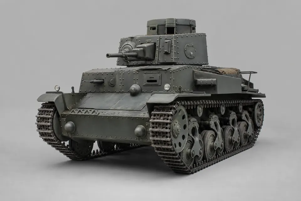 LT vz.35 轻型坦克 · 正面