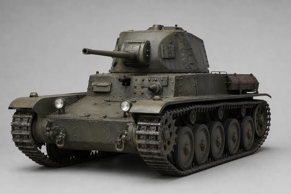 Strv m/41 坦克 · 正面