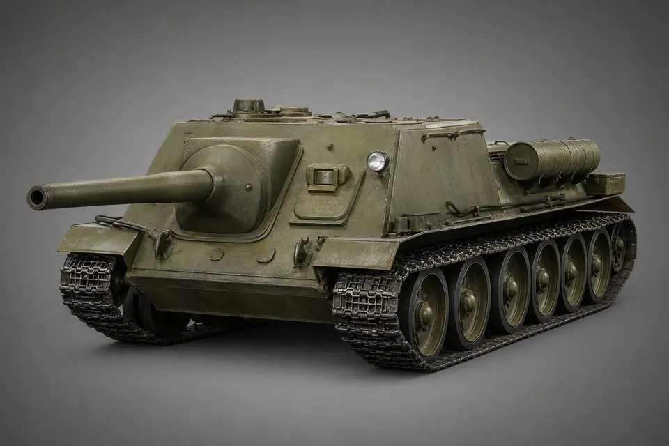 SU-122 突击炮 · 正面