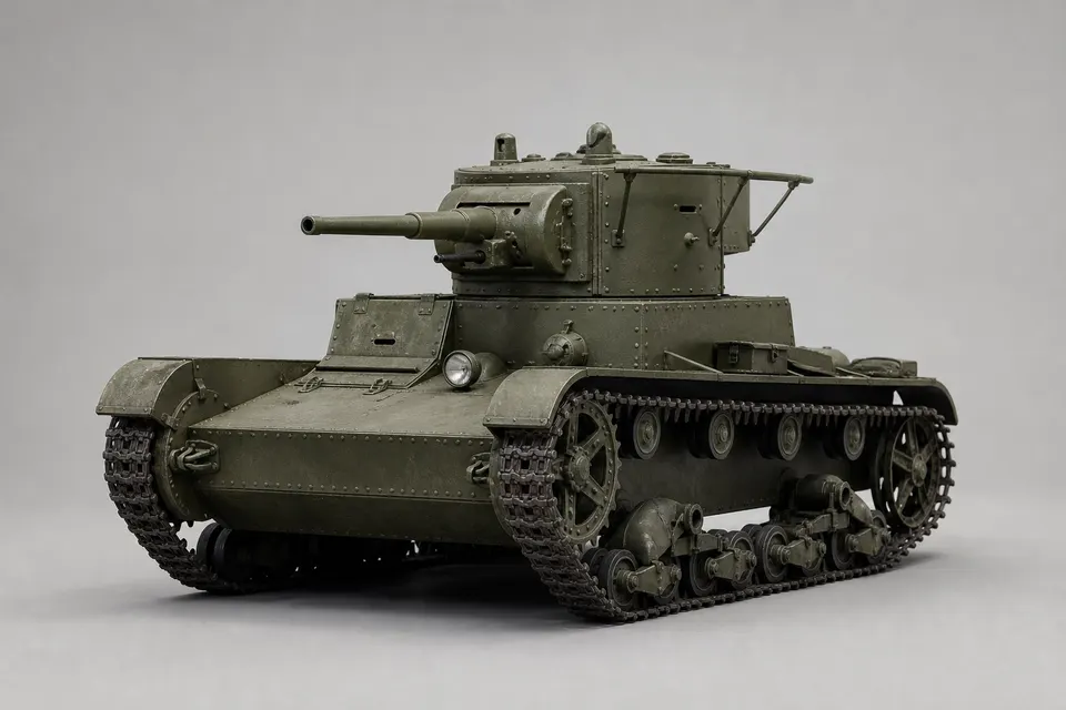 T-26 轻型坦克 · 正面