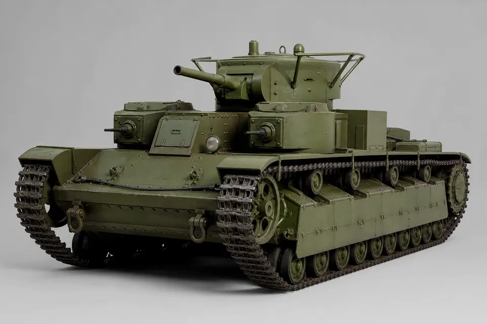 T-28 中型坦克 · 正面