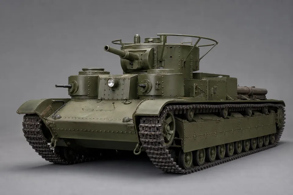 T-28E 中型坦克 · 正面