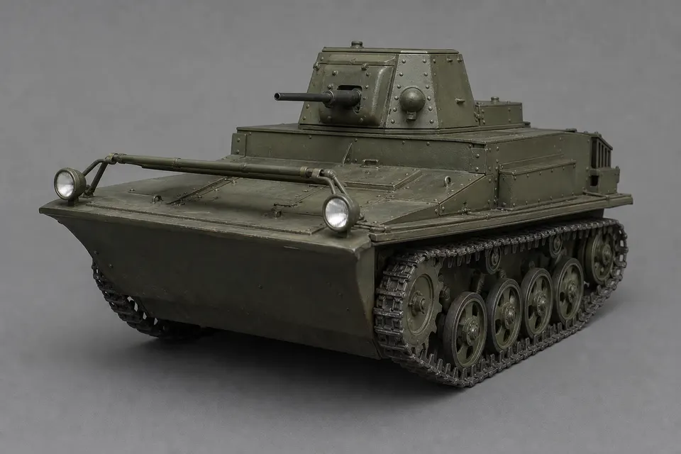 T-37A 两栖轻型坦克 · 正面
