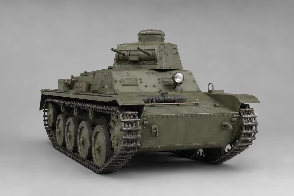 T-38 两栖轻型坦克 · 正面
