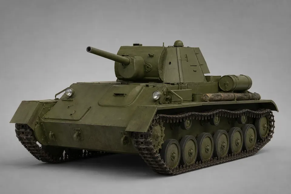 T-70M 轻型坦克 · 正面
