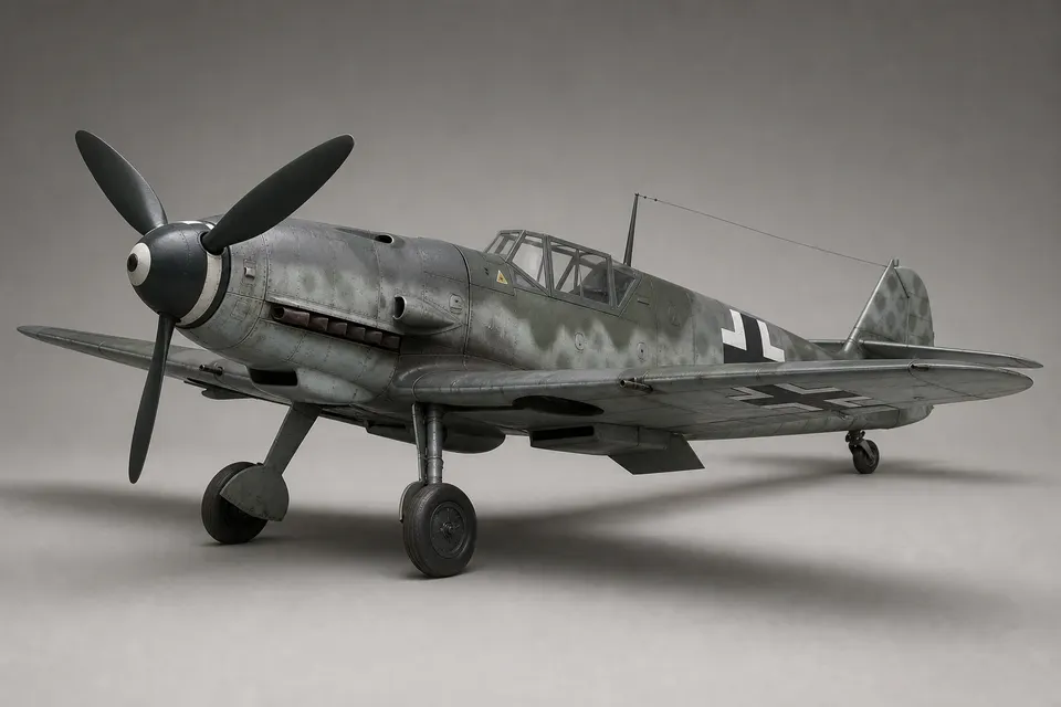 Bf 109G 战斗机 · 正面