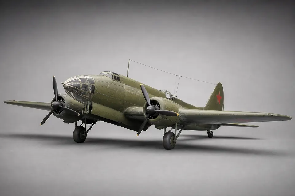 DB-3 轰炸机 · 正面