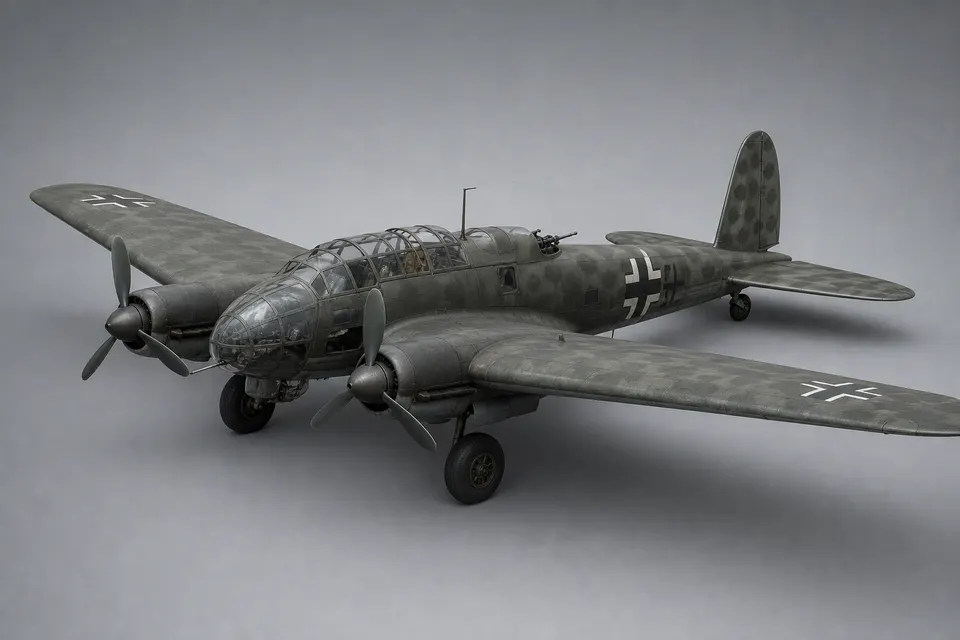 He 111 轰炸机 · 正面