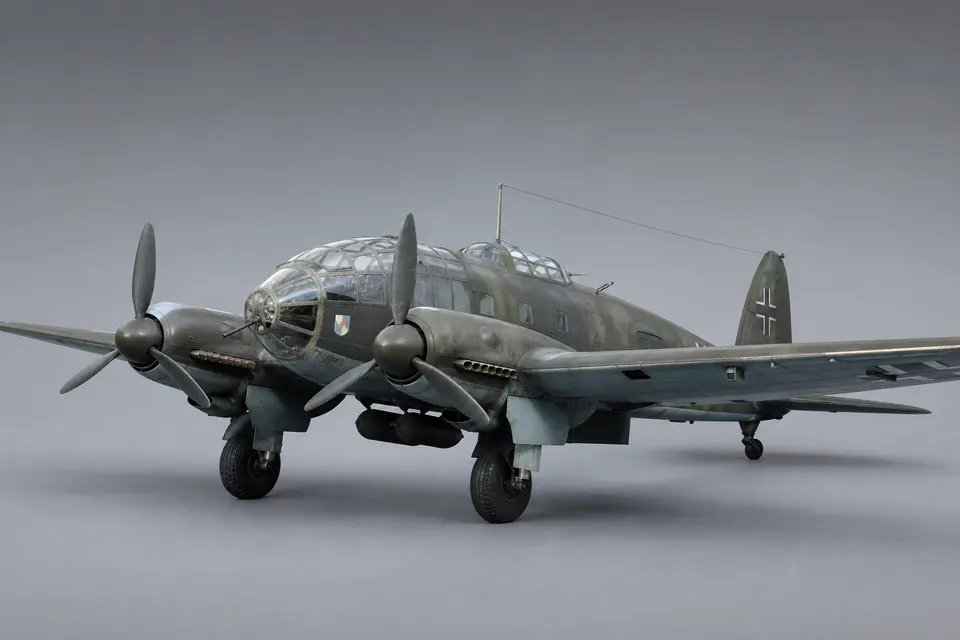 He 111H 轰炸机 · 正面