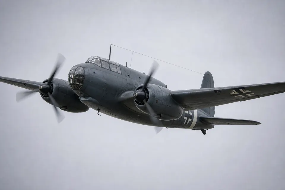 Ju 86P 高空侦察机 · 正面