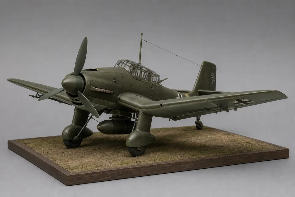 Ju 87B 斯图卡俯冲轰炸机 · 正面