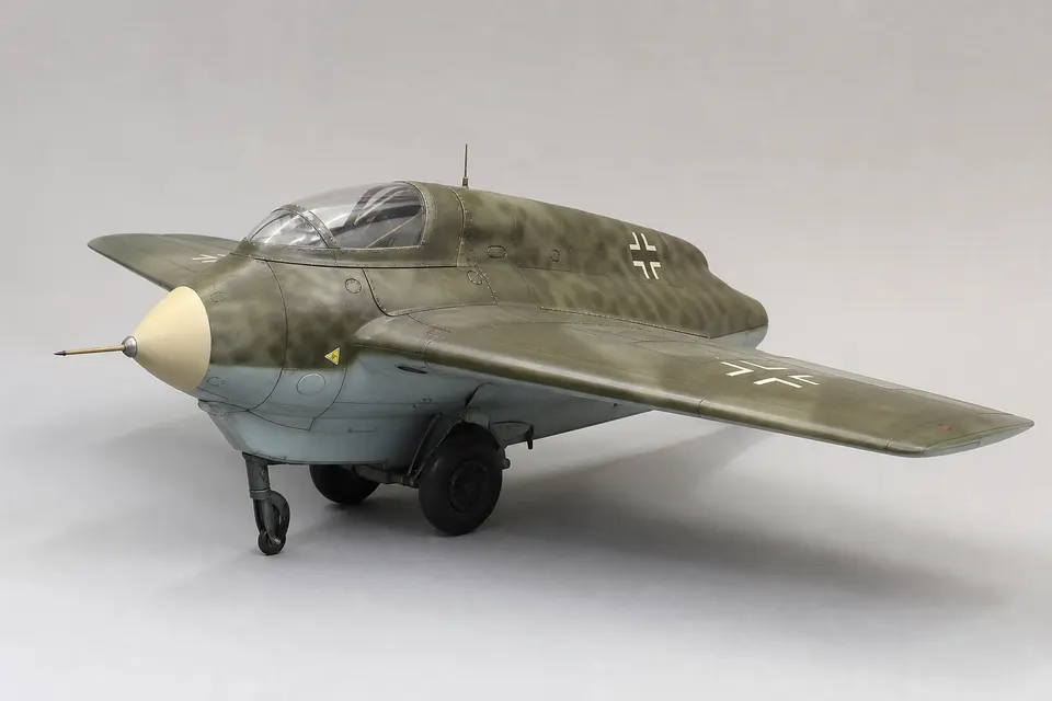 Me 163「彗星」火箭战斗机 · 正面