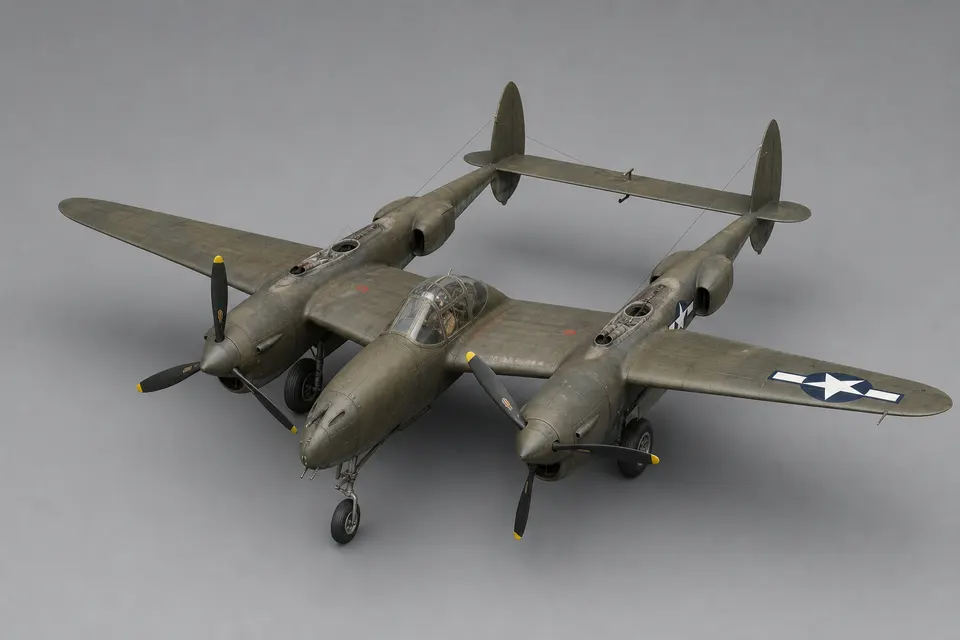 P-38 闪电战斗机 · 正面