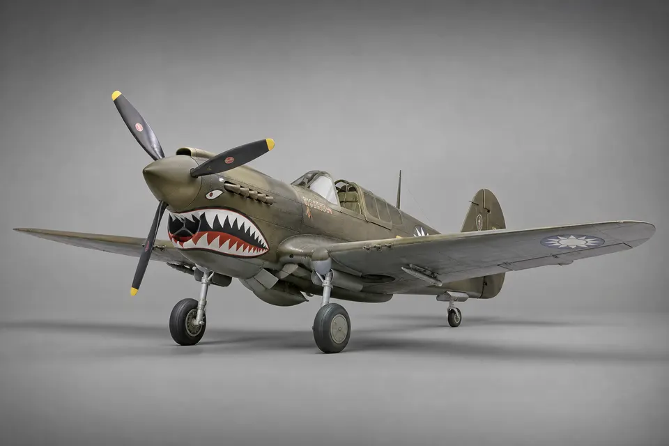 P-40 战鹰（中国/飞虎） · 正面