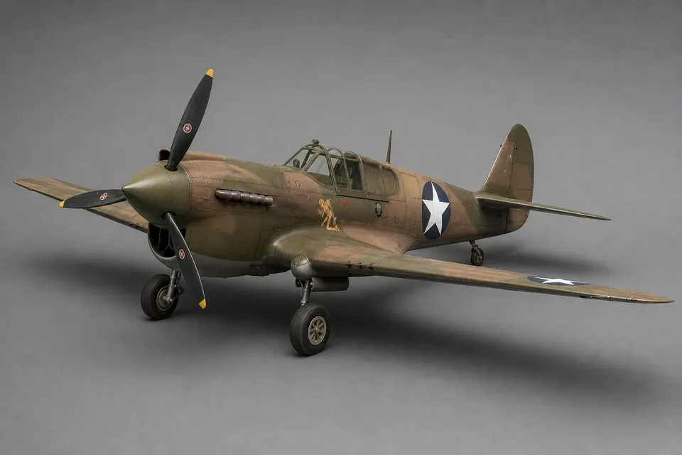 P-40「战鹰」战斗机 · 正面