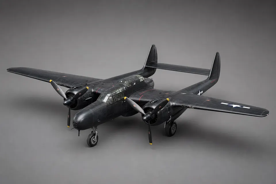 P-61「黑寡妇」夜间战斗机 · 正面