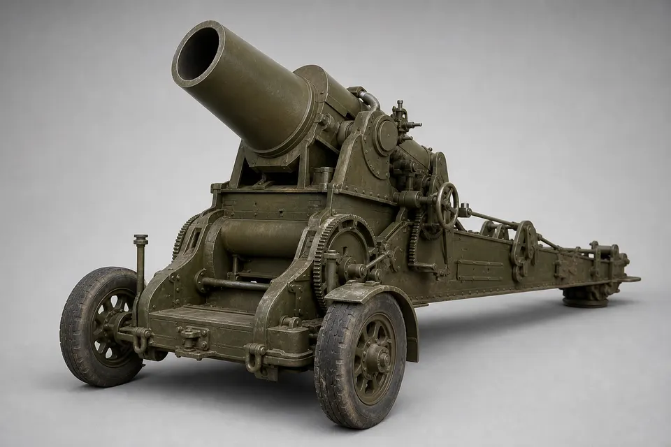 Br-5 280mm 迫榴炮 · 正面