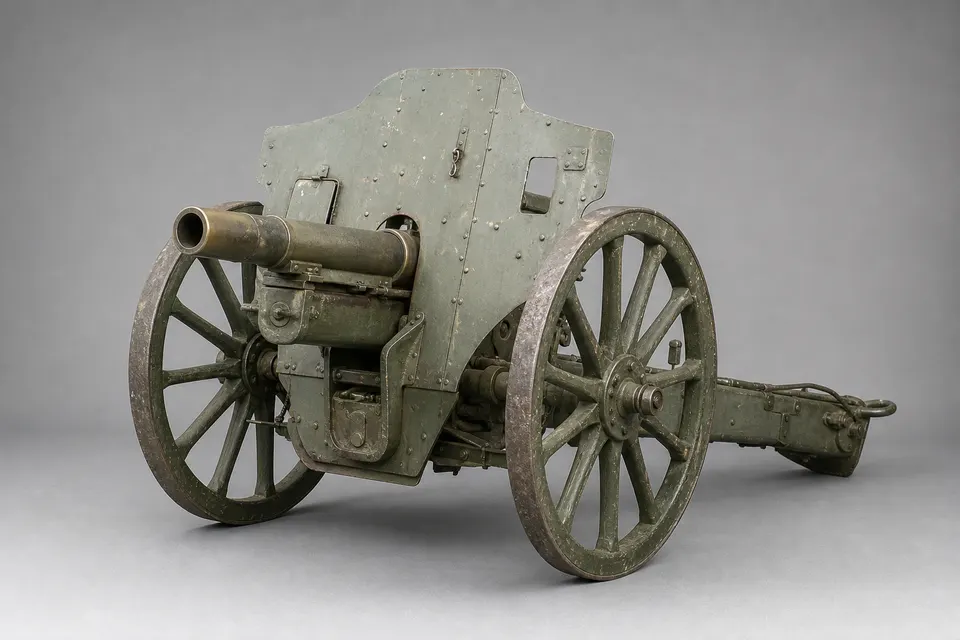 法造 75mm 野战炮（1897） · 正面
