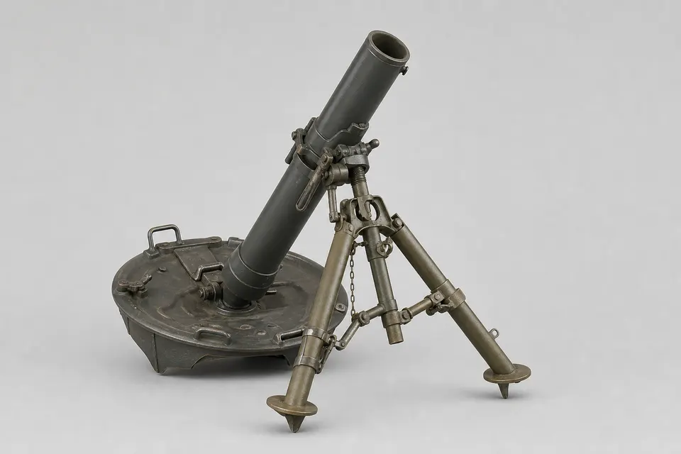 Granatwerfer 34 81mm 迫击炮 · 正面