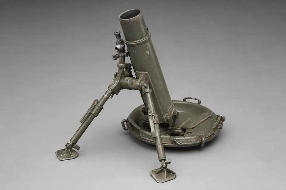 GrW 34 81mm 迫击炮 · 正面