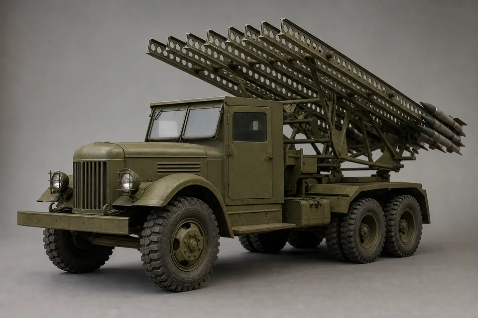 BM-13「喀秋莎」火箭炮 · 正面