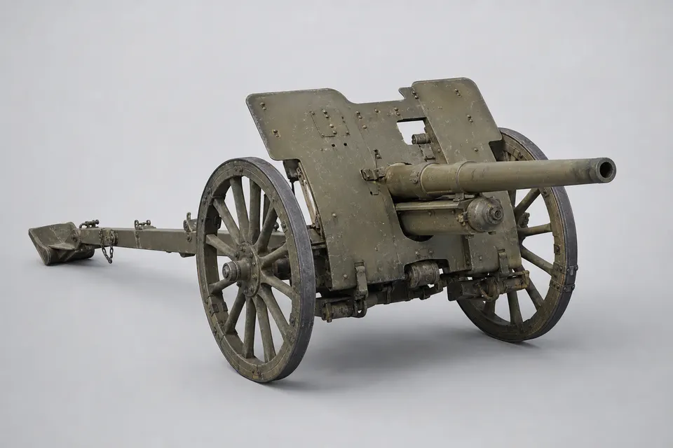 九四式 75mm 山炮（步兵伴随） · 正面