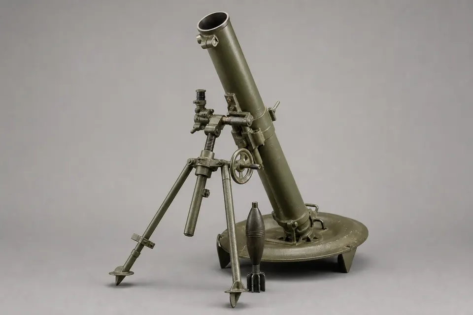 M1938 120mm 迫击炮 · 正面