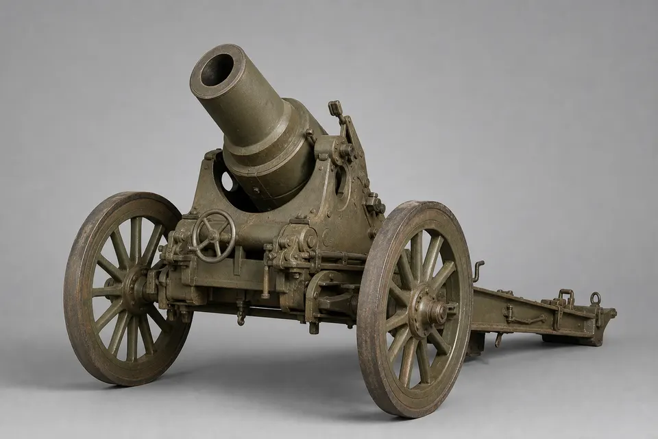 奥比切 210mm 榴弹炮 · 正面