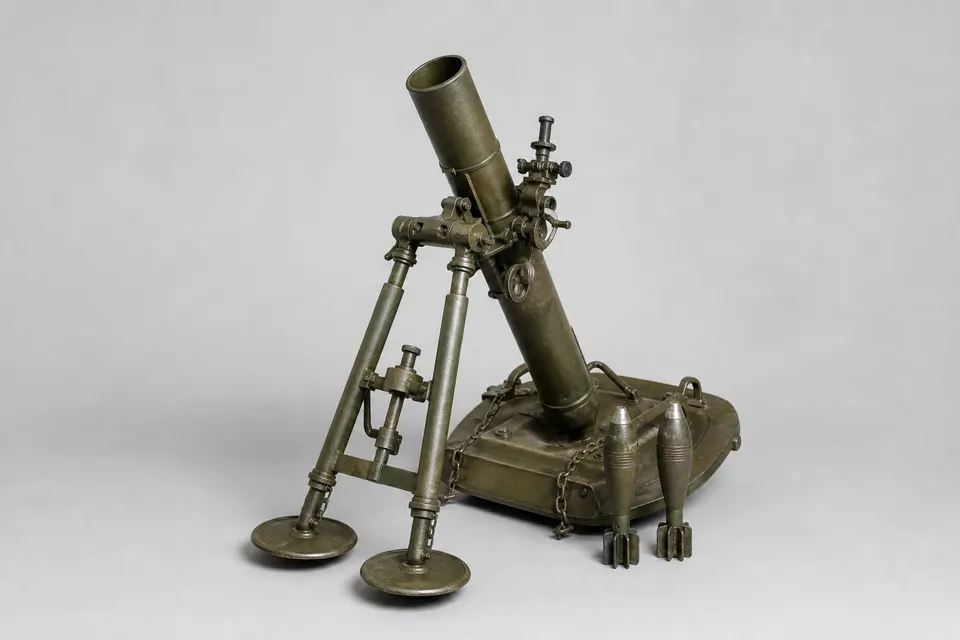 四式 70mm 迫击炮（步兵炮） · 正面