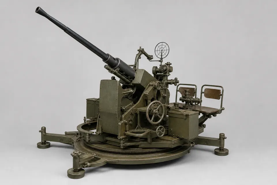 九八式 20mm 高射机关炮 · 正面
