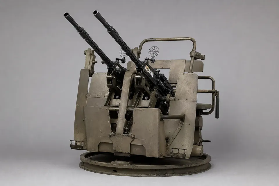 双联 MG 高射机枪座（Zwillingssockel） · 正面