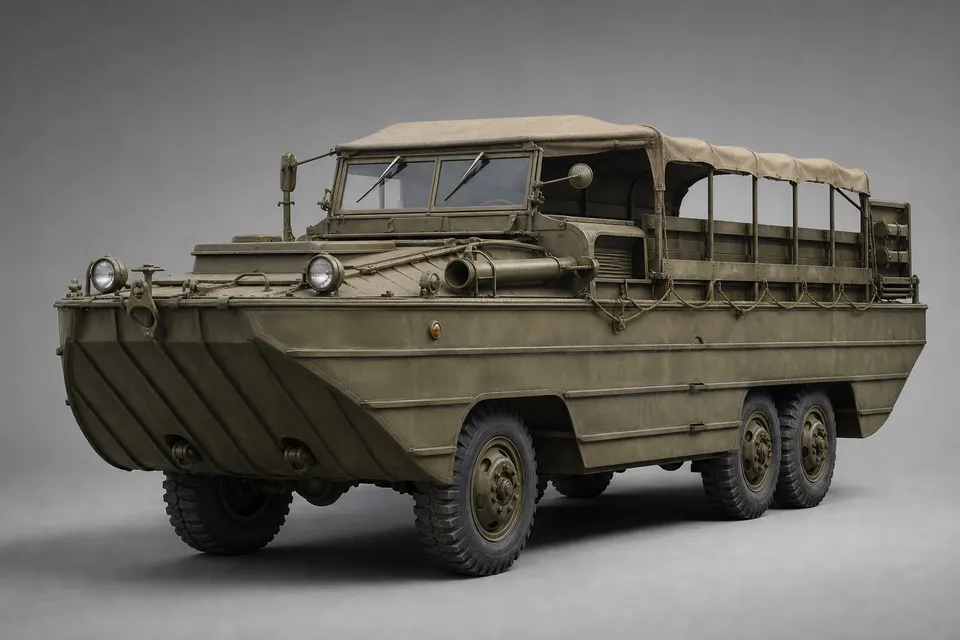 DUKW 两栖卡车 · 正面