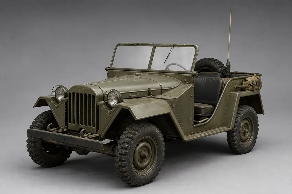GAZ-67 轻型指挥车 · 正面